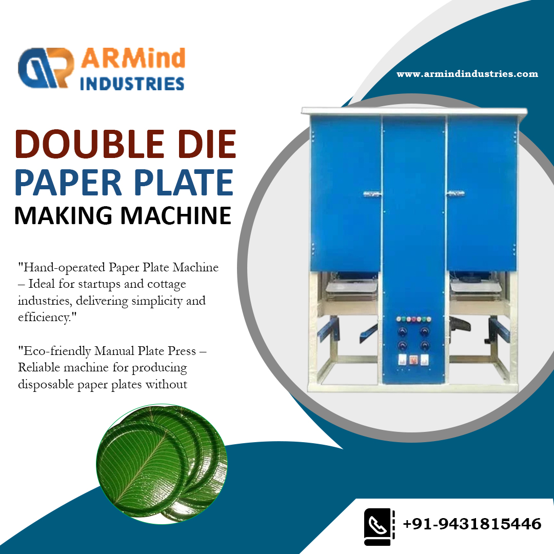 Double Die Paper Plate Machine